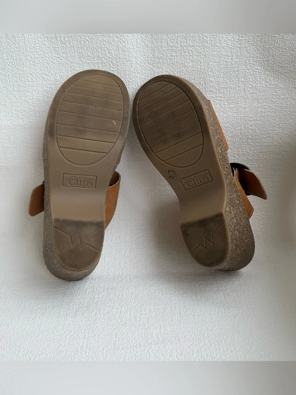 Cliffs by White Mountain Cicada Women’s 9 Brown Platform Wedge Sandals